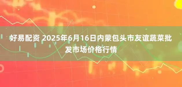 好易配资 2025年6月16日内蒙包头市友谊蔬菜批发市场价格行情