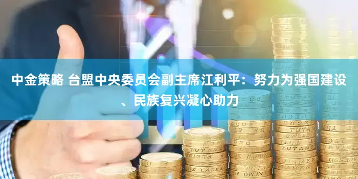 中金策略 台盟中央委员会副主席江利平：努力为强国建设、民族复兴凝心助力